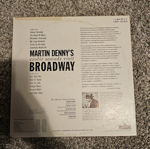 Martin Dennys exotic sounds visit Broadway Vinyl record - Picture 2 of 5